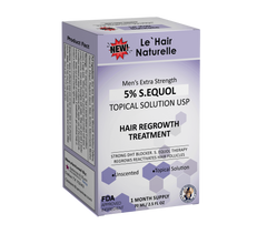 Natural Hair Loss Treatment For Men with 5% Minoxidil S.EQUOL Caffeine Vitamin E and Ketoconazole 15000 Packs