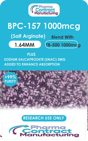 BPC-157 1000mg (Salt Arginate) and TB-500 1000mcg Capsules Bulk 1.64MM
