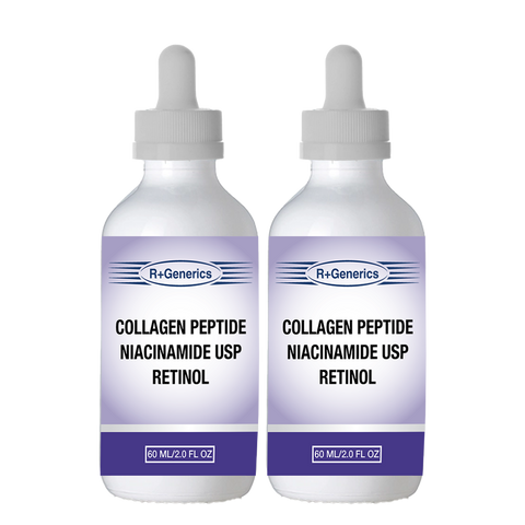 Retinol Collagen Peptide with Niacinamide USP Ingredients 250-Packs