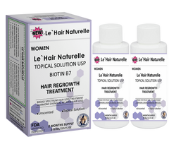 Emergency Hair Restoration Womens Hair Loss Solution With Biotin 2-Packs 4-Months Supply