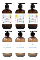 3-16oz Pro-Collagen Peptide Cream & 3-4oz Whitening Peel Complex Serum