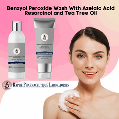 Wholesale Benzyol Peroxide Wash With Azelaic Acid Resorcinol and Tea Tree Oil 1000