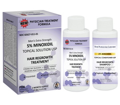 5% Minoxidil Solution With Panthenol Vitamin E and Caffeine: FDA Registered Hair Product 15000  Bottles