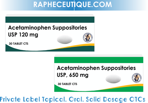 Acetaminophen 120mg Suppositories Private Label Manufaturer and Other Topical OTC Creams