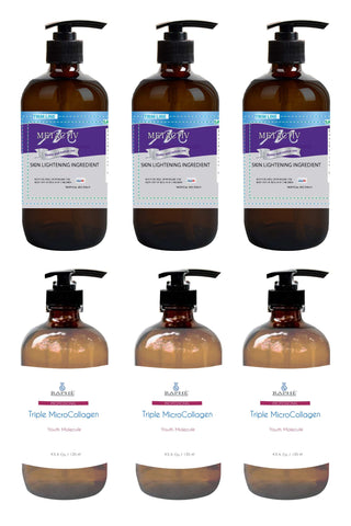 Stable HQ Skin Lightener 250 of 4oz with 250 of 16oz Pro-Collagen