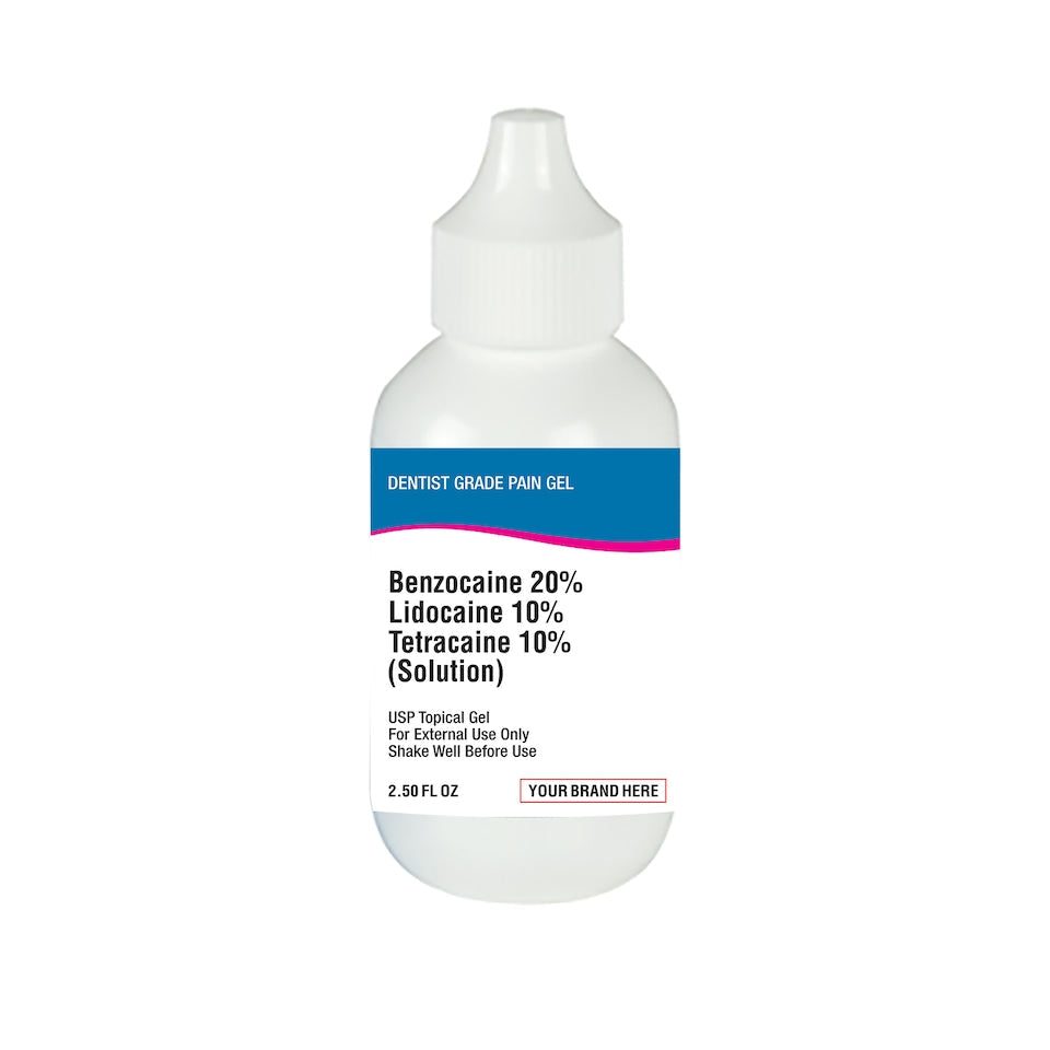 Benzocaine Lidocaine Tetracaine  Pain Relief Gel 60ml For Dentists