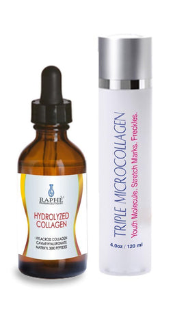 Collagen Anti Aging Peptide Infusion 120ml with Hydrolyzed Collagen Serum 60ml-250Packs
